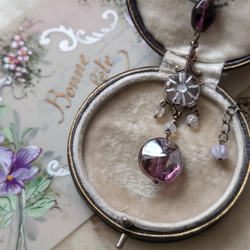 1800年代後半 アンティーク サフィレット B ペンダント ネックレス