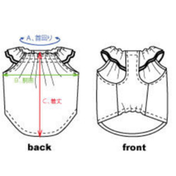 ギャザースモック＊犬服ハンドメイド＊SS〜L＊techichi 7枚目の画像