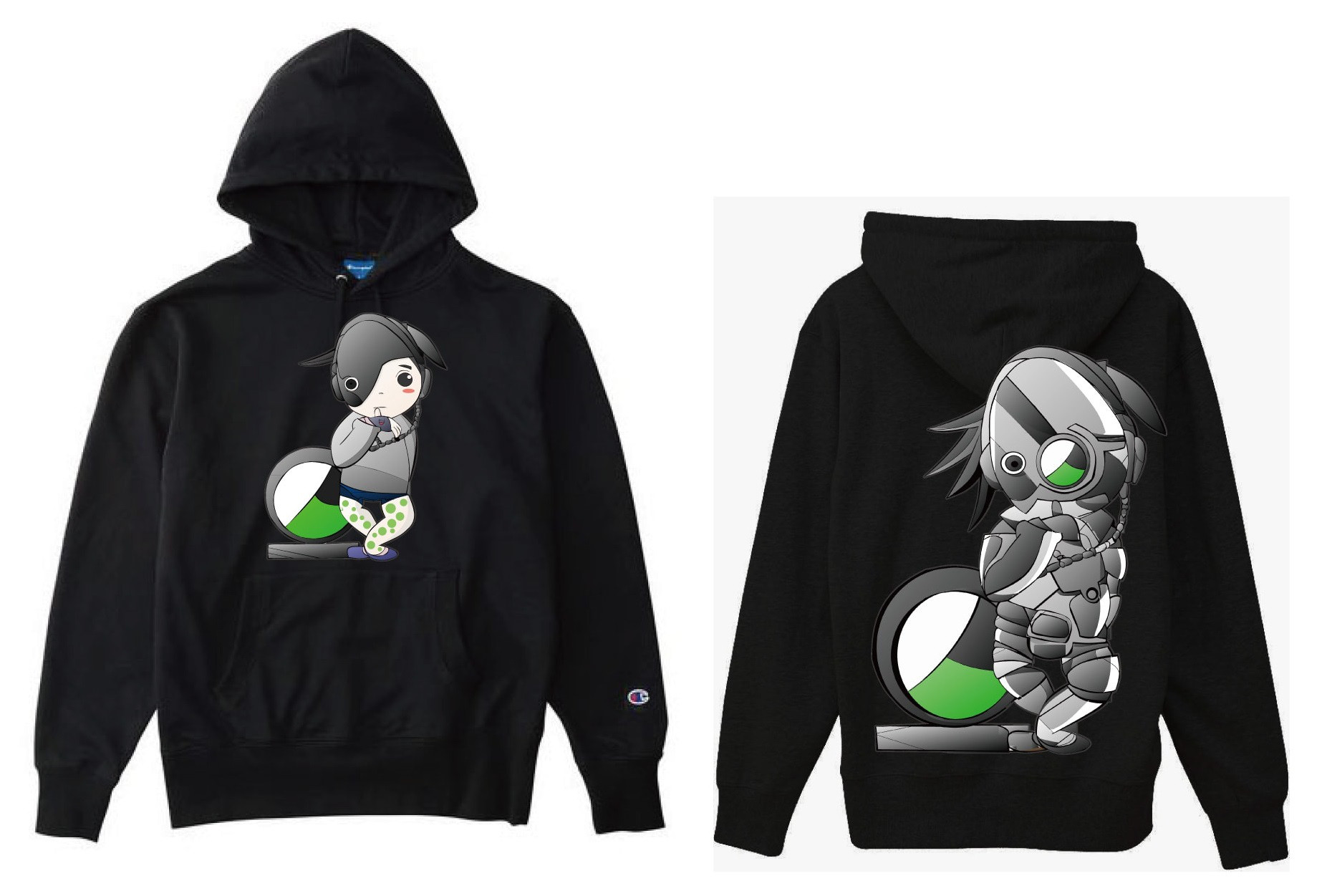 「ゆびくわえボーイ」パーカーブラック 9,360円