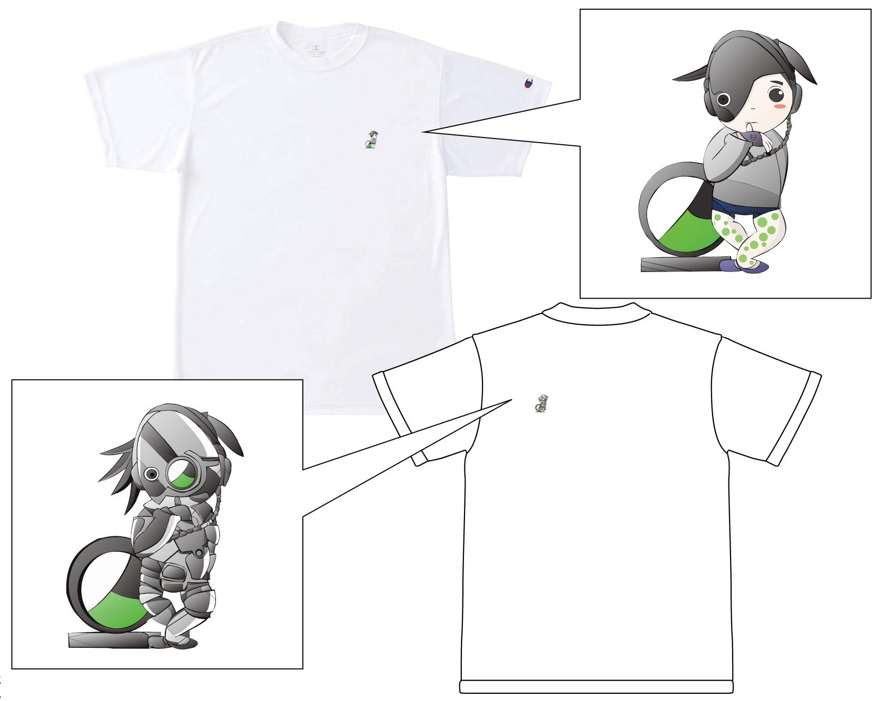 「指くわえボーイ」Tシャツホワイト