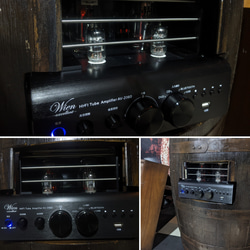 ウイスキー樽 の BARカウンター オーディオ/ 真空管アンプ + ヴィンテージスピーカー/ アメリカンヴィンテージ 3枚目の画像