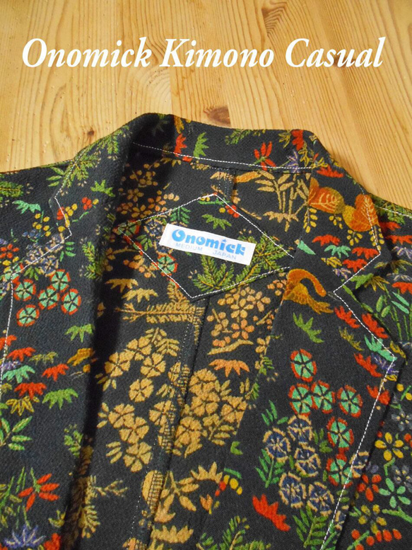 着物テーラードジャケット Kimono Tailored jacket MJ-090/M 4枚目の画像