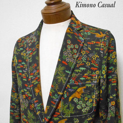 着物テーラードジャケット Kimono Tailored jacket MJ-090/M 5枚目の画像