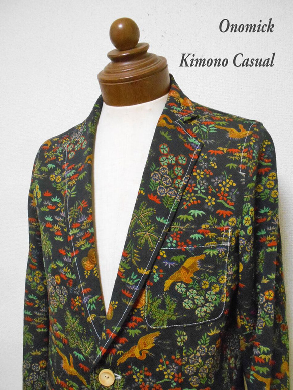 着物テーラードジャケット Kimono Tailored jacket MJ-090/M 5枚目の画像