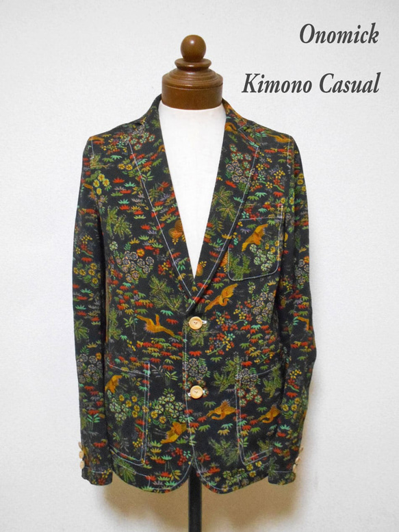 着物テーラードジャケット Kimono Tailored jacket MJ-090/M 11枚目の画像