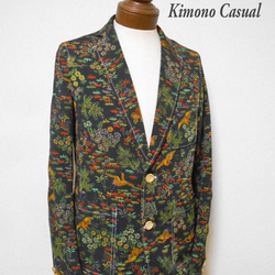 着物テーラードジャケット Kimono Tailored jacket MJ-090/M 2枚目の画像