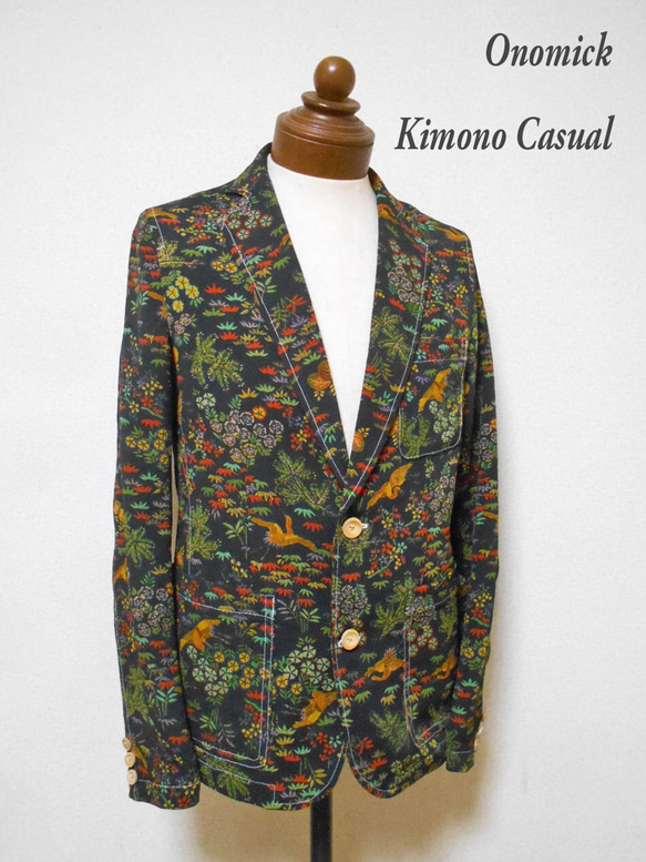 着物テーラードジャケット Kimono Tailored jacket MJ-090/M 2枚目の画像