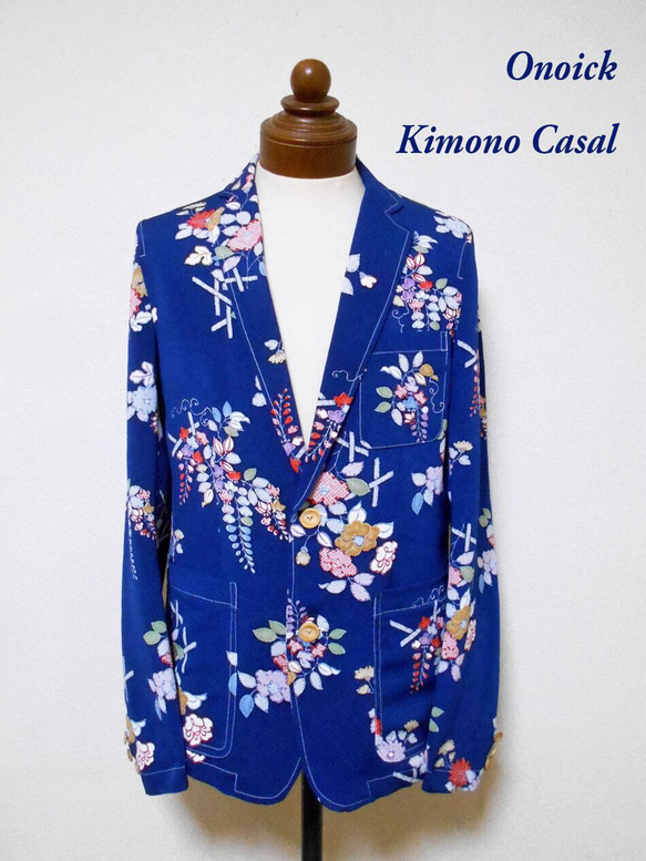 着物テーラードジャケット Kimono Tailored jacket MJ-089/L 2枚目の画像