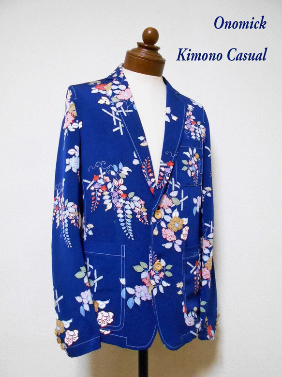着物テーラードジャケット Kimono Tailored jacket MJ-089/L 3枚目の画像