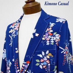 着物テーラードジャケット Kimono Tailored jacket MJ-089/L 1枚目の画像