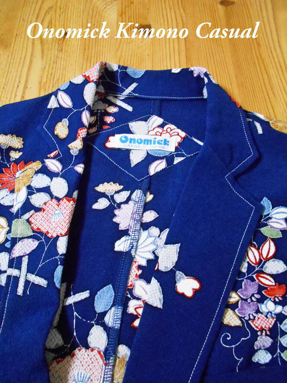 着物テーラードジャケット Kimono Tailored jacket MJ-089/L 4枚目の画像