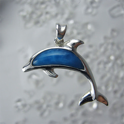イルカのいる海　小さく青いイルカ、家宝だね【送料無料】iruka103  ドルフィン 1枚目の画像