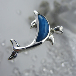 イルカのいる海　小さく青いイルカ、家宝だね【送料無料】iruka103  ドルフィン 3枚目の画像