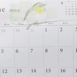 メジロのカレンダー  2023 10枚目の画像
