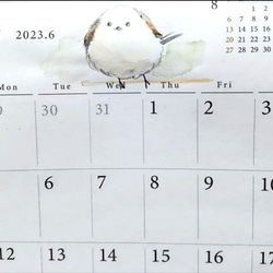 シマエナガのカレンダー  2023 6枚目の画像