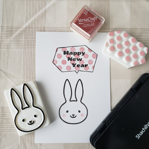 シンプルなうさぎさん❁消しゴムはんこ❁ はんこ・スタンプ