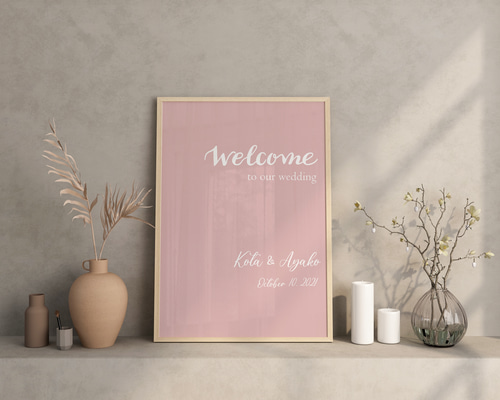 ウェルカムボード6 【ウェディング 結婚式 ナチュラル キャンバス