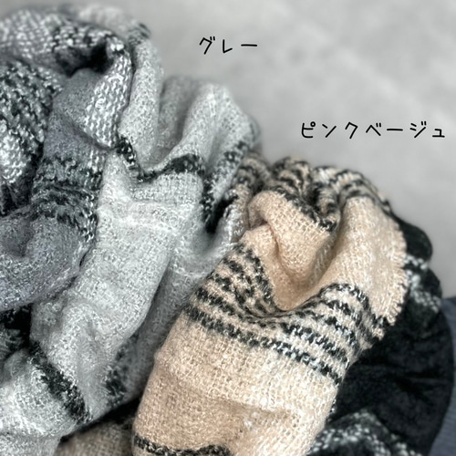 【HENRI BENDEL】 カシミヤ スヌードマフラー グレー pr350samune.jpg