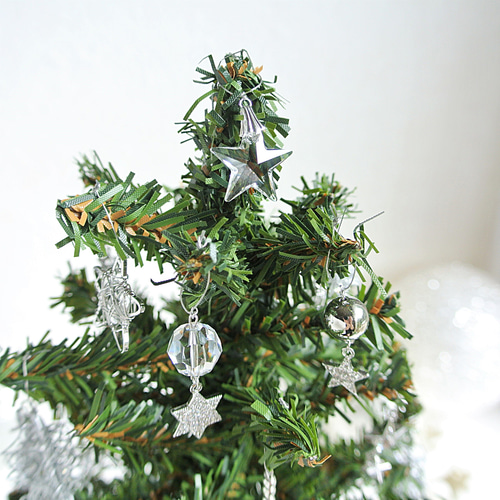一点物>silver Star 煌めくシルバースターのクリスマスツリー 星