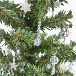 <一点物>silver Star 煌めくシルバースターのクリスマスツリー　星　クリスタル　R&yCH50 12枚目の画像