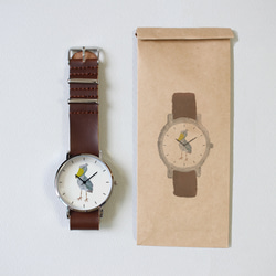 ハシビロコウの腕時計 3枚目の画像
