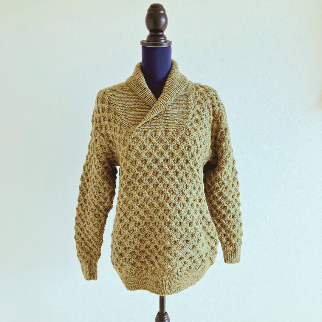 【再販〜ご注文いただいてからのお作りとなります〜】ヘチマカラーのユニセックスセーター