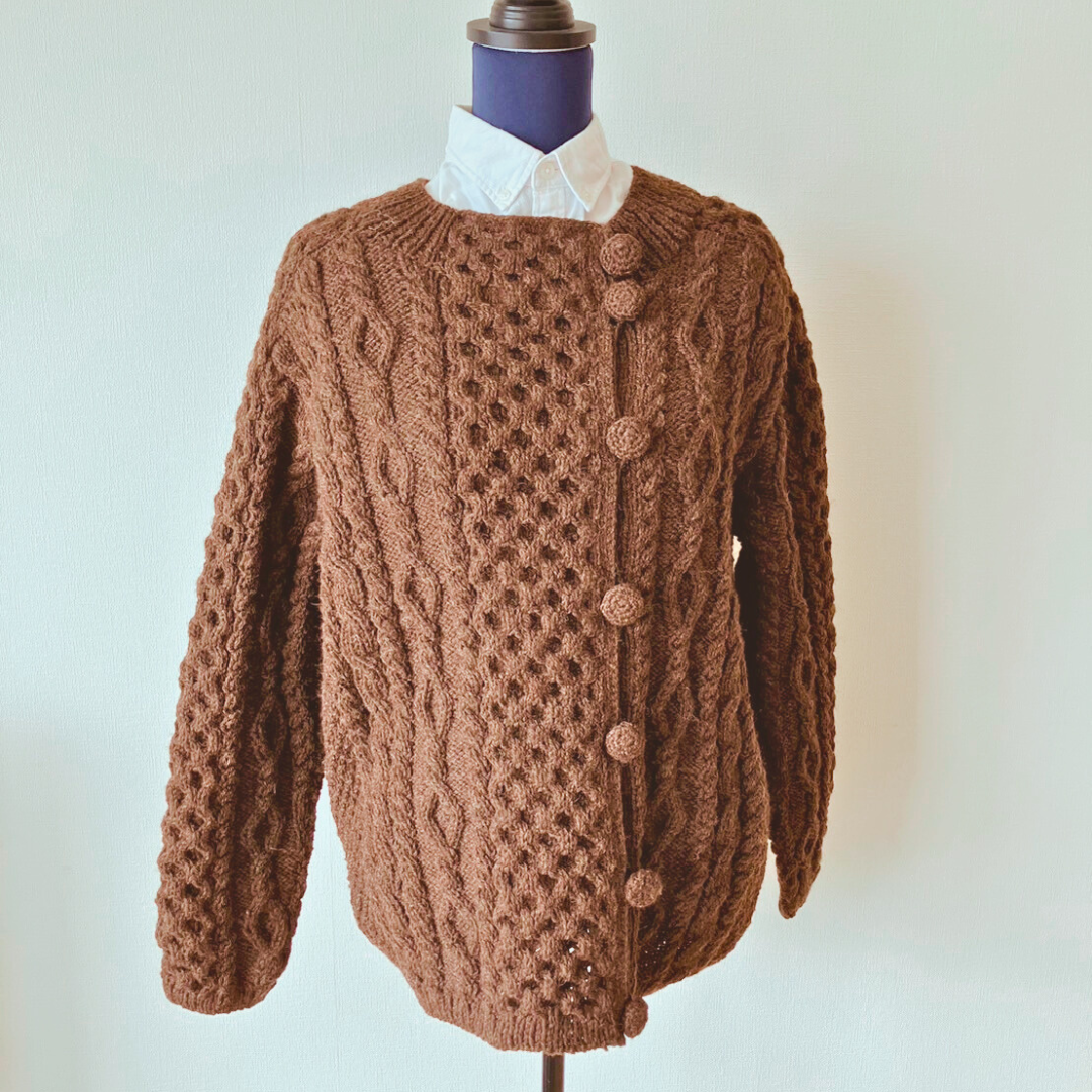 アラン模様のジャケット