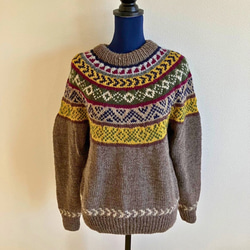 ヨーク編みセーター 1枚目の画像
