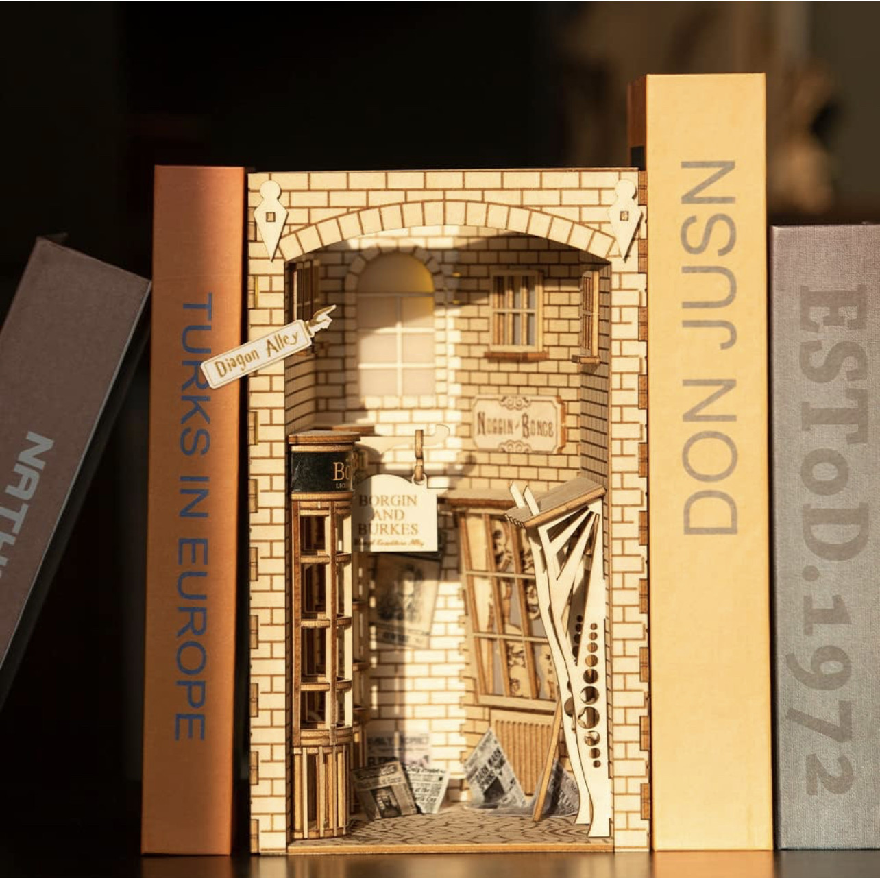 ドールハウス　ブックエンド　街並み