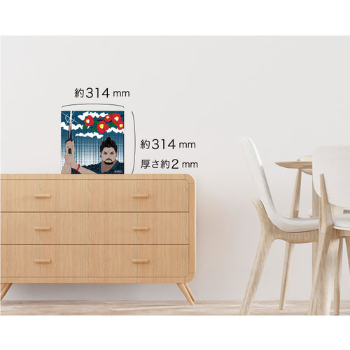 レコードジャケット風アート【レコード盤なし】幕末心中立てブルース_