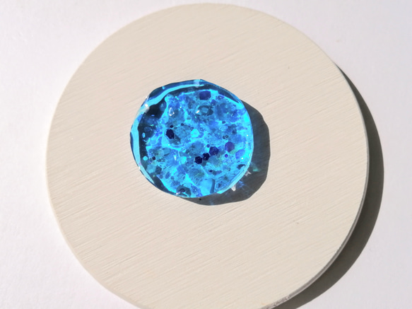 蓄光‪☆暗闇で光る海のコロンとかけら‪(ブルー)☆ / レジン / 海 / 水面 5枚目の画像