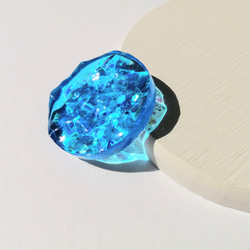 蓄光‪☆暗闇で光る海のコロンとかけら‪(ブルー)☆ / レジン / 海 / 水面 2枚目の画像