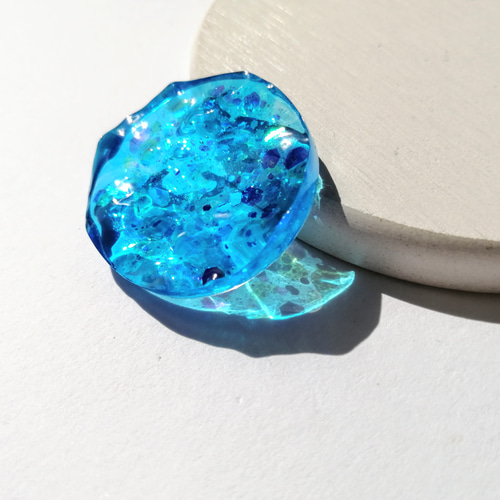 蓄光‪☆暗闇で光る海のコロンとかけら‪(ブルー)☆ / レジン / 海‬‬