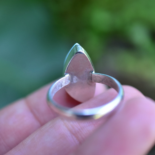 牙の形☆ラリマー シルバーリング723 指輪・リング Funky garuda