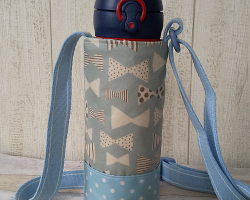 ハンドメイド　オーダー　水筒　カバー　リボン 64384f3fa435d8b9639441af57f5c8