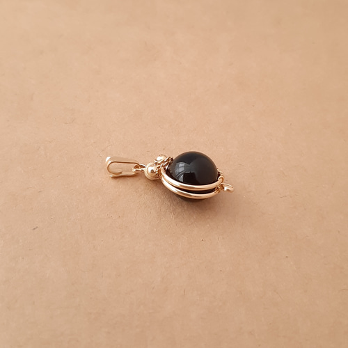 再販】モリオン(黒水晶)の14kgf製ペンダントトップ ring ペンダント