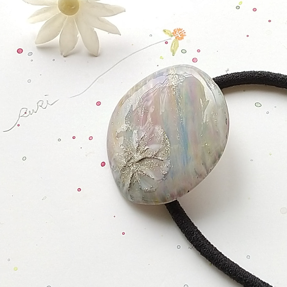 新作☆レジンヘアゴム　レモン色の宝石 新作☆レジンヘアゴム レモン色の宝石 新作☆レジンヘアゴム レモン色