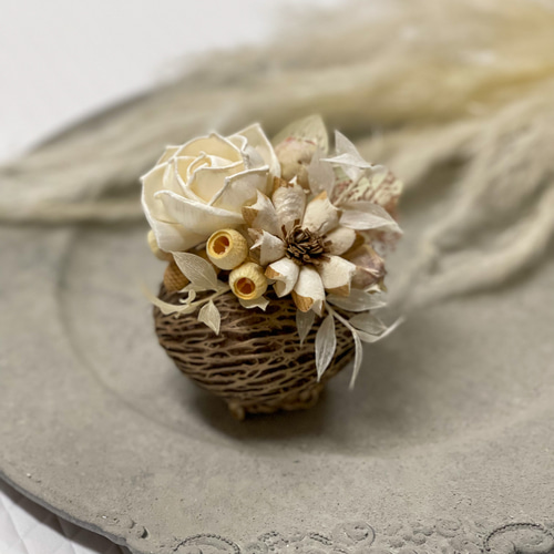 木の実とソラローズアレンジメント【ソラフラワー】 ドライフラワー