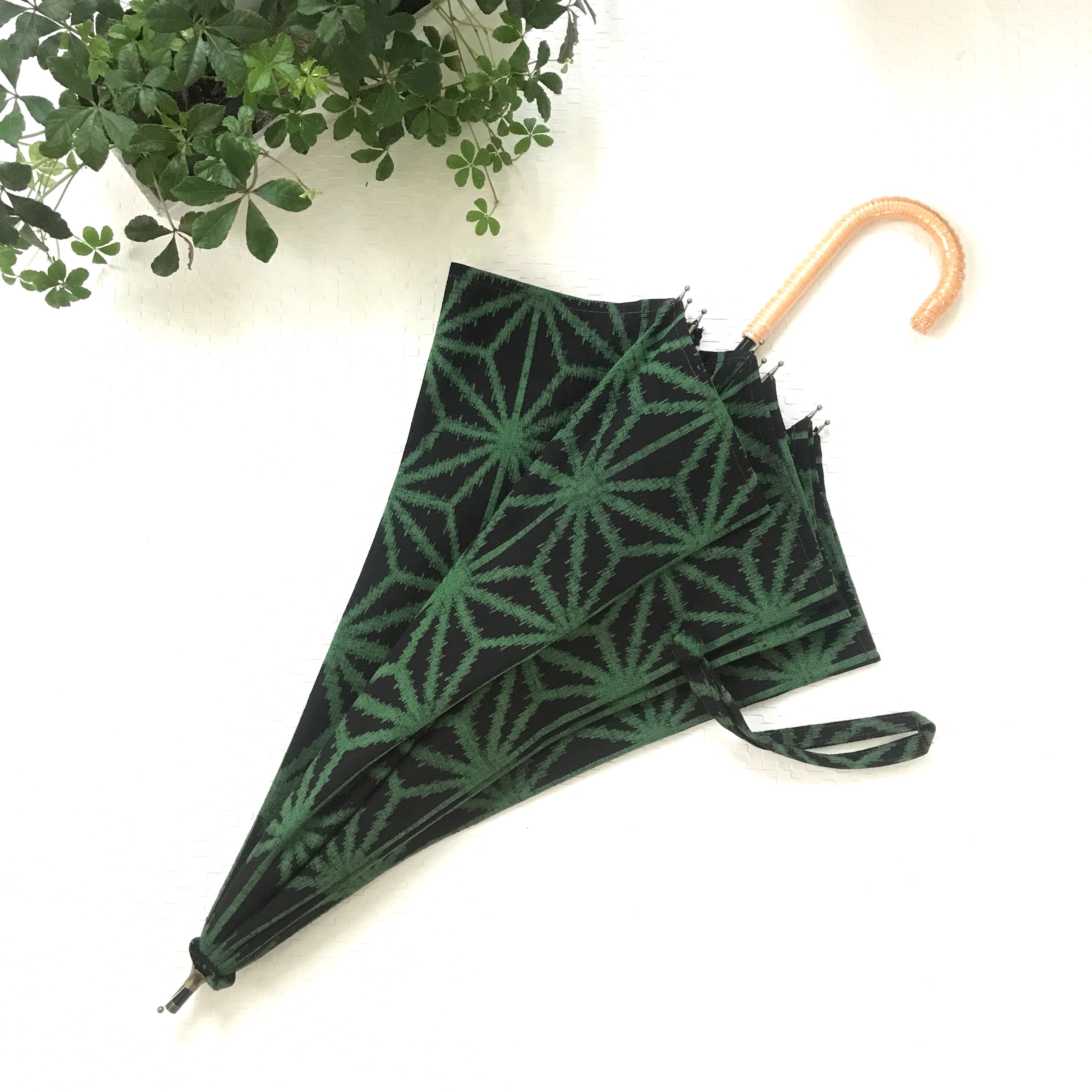 【秋日傘　】和装　洋装に似合う　ビンテージ着物　日傘