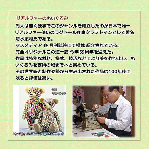 春色の光と影・テディベアをモチーフにアート作品 　 10枚目の画像