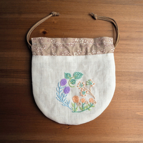 【handmade】巾着袋SS リバーシブル巾着袋の簡単作り方,Best Way For Making
