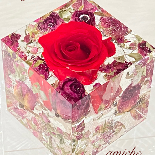 クリスタルアートリウム☆固めるハーバリウム ハーバリウム・植物標本  