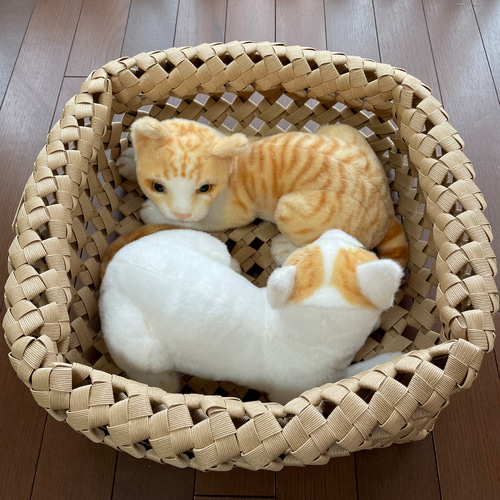 No.55 クラフトバンドの猫ちぐら♪ クッション・ベッド まき