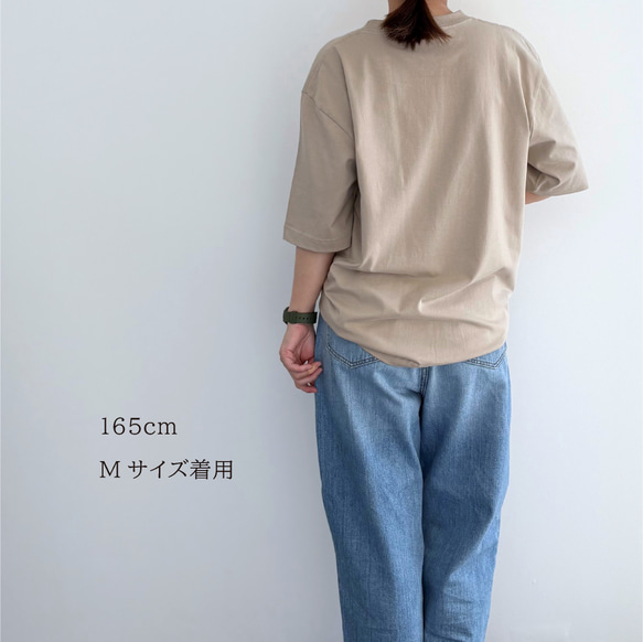 8GM100%ORGANIC SOAP ビッグロゴ Tシャツ（サンドベージュ）オーバーサイズ【在庫限り】 5枚目の画像