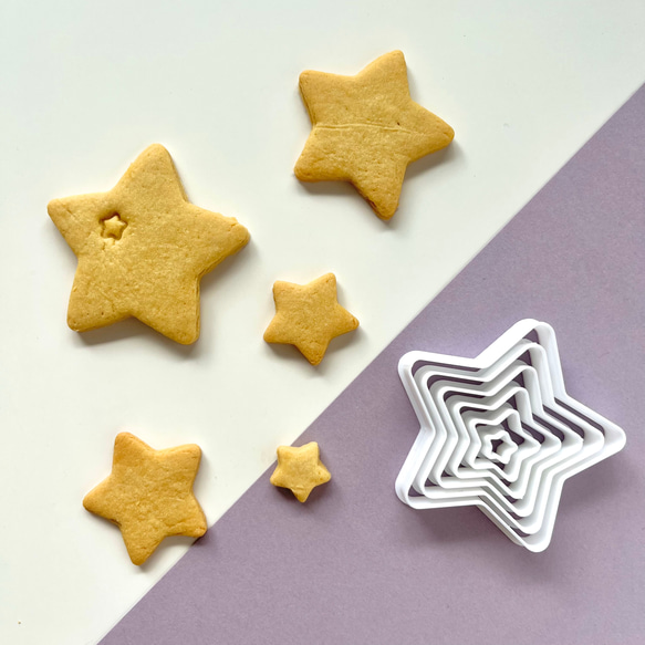 星 5芒星 6連セット 【クッキー型】 クッキー型 NICA 通販 14779739