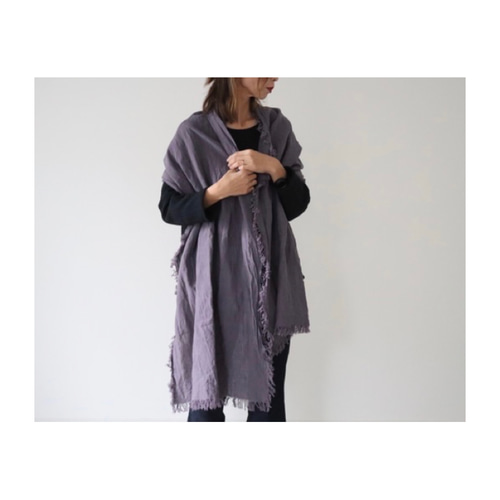 リネンの経年変化を楽しもう／ベルギーリネンストール／切りっぱなし