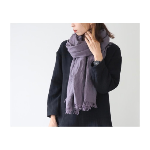 リネンの経年変化を楽しもう／ベルギーリネンストール／切りっぱなし