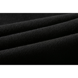 スウェットパンツ　暖かい中厚綿麻パンツ　ロングパンツ　起毛裏地　ゆとり　ブラック　M-XL#L110BK 10枚目の画像