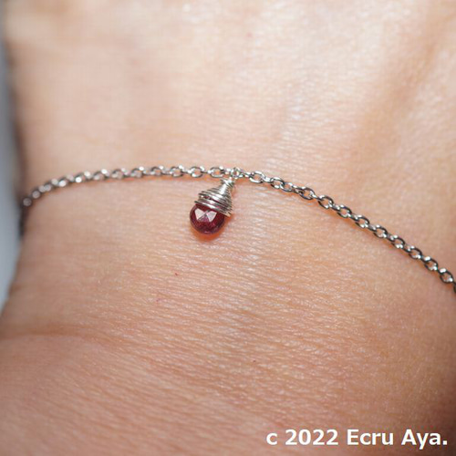 数珠玉*宝石質ルベライトトルマリンAAAのブレスレット ブレスレット 綾