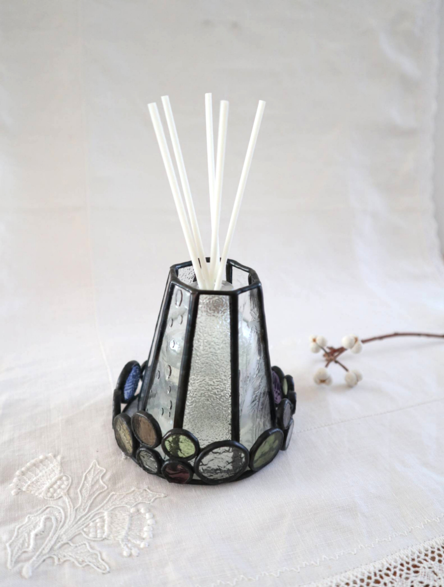 八角形の一輪挿し《シャボン玉》